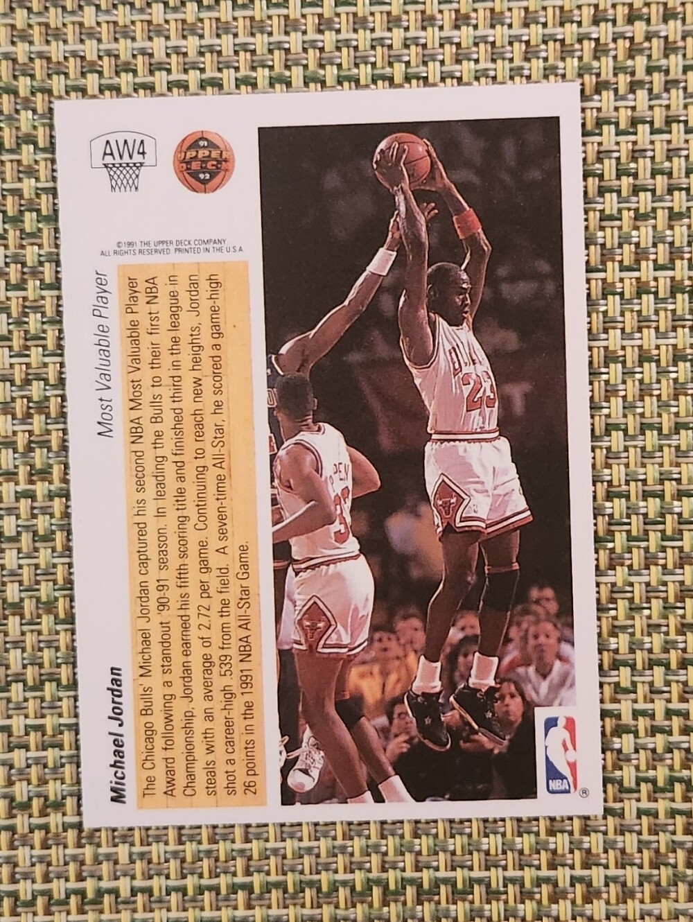 Michael Jordan Holographic Basketball Trading Card - Picture 2 of 2